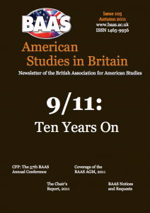 BAAS Newsletter, Issue 105, Autumn 2011, British Association for American Studies